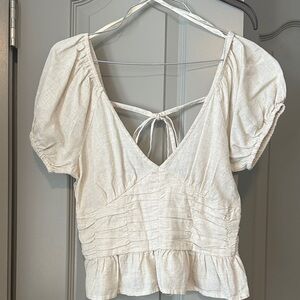 Chic Cream Puff Sleeve Blouse